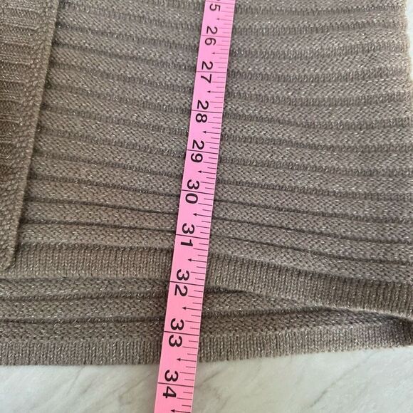 Chico’s cotton blend Shimmer Rib-Detail Sweater Vest open front size 3 or XL - Picture 9 of 9